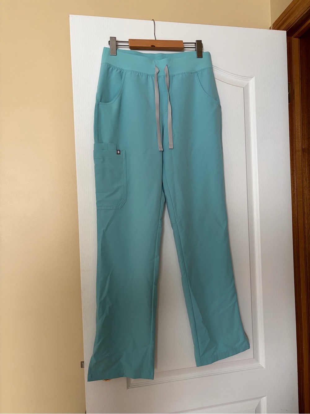 FIGS Sea Glass Kade cargo scrub pants